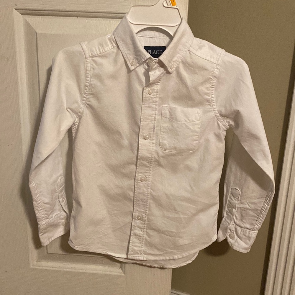 Boys White Button Down